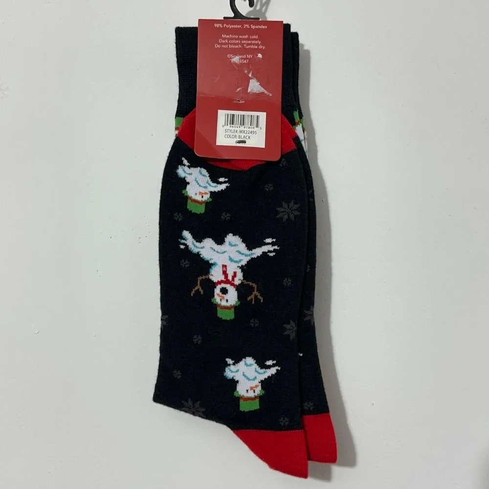 NWT Davco Mens Christmas Snowman Socks 